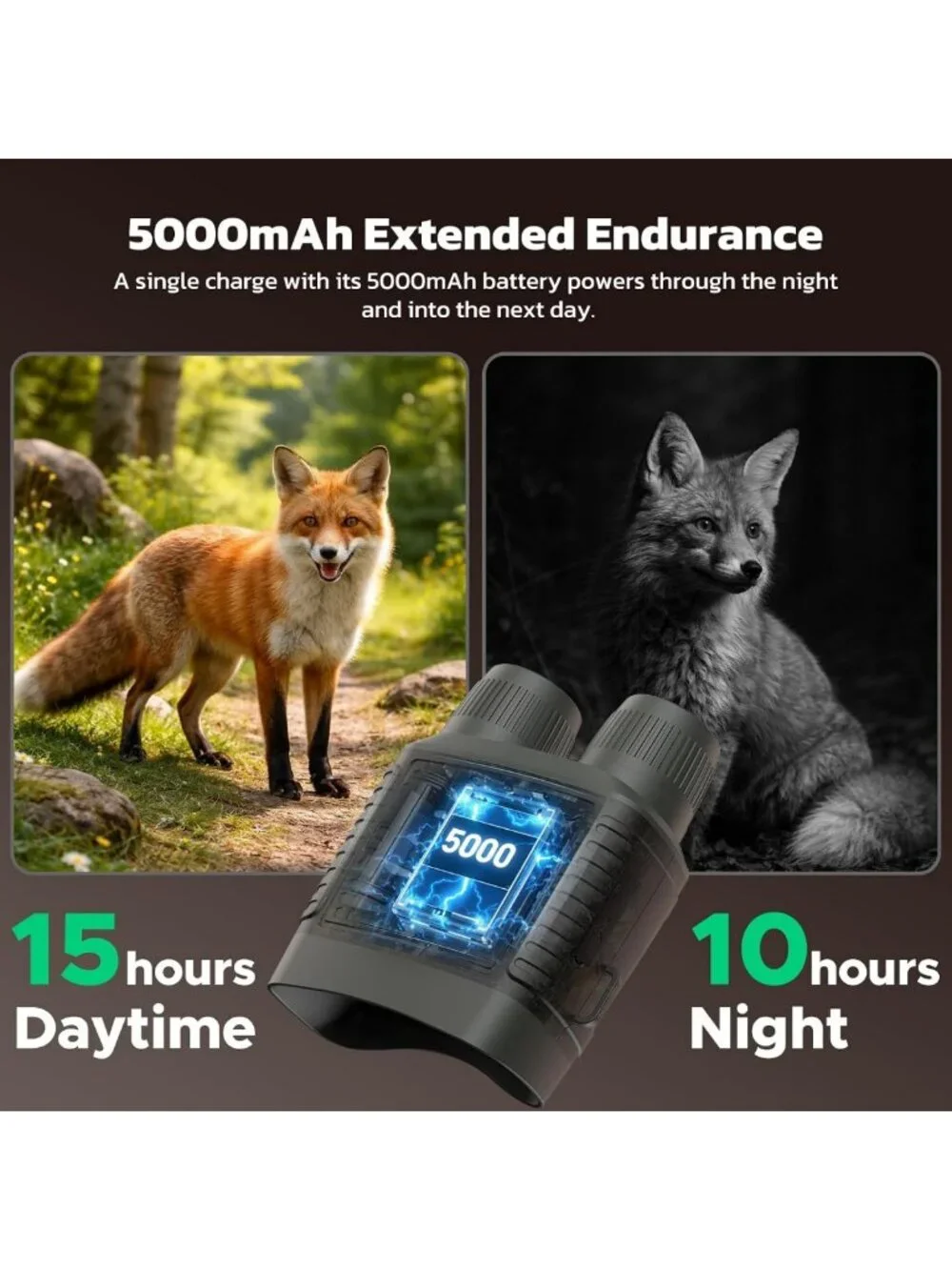 4K Night Vision Goggles with 10X Zoom, 3